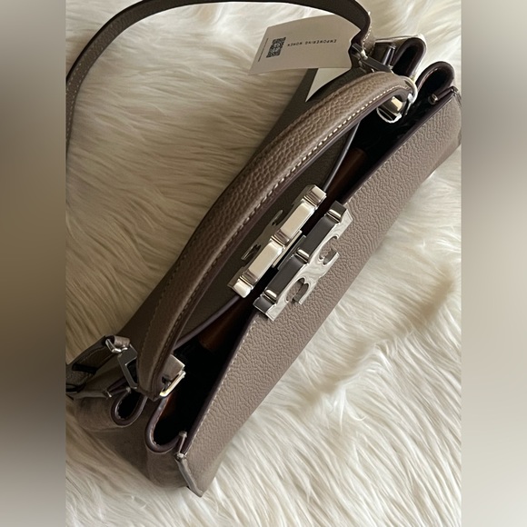 💰SOLD - 153215 - Tory Burch Eleanor Pebbled Satchel - Picture 9 of 12